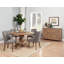 Chaises parson rembourrées Faxan Kensington, gris foncé