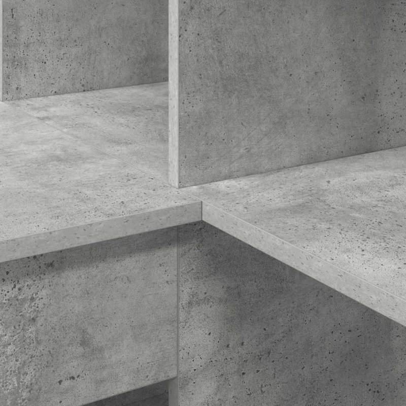 Corner Desk 101.5 X 149.5 X 149.5 Cm Engineered Wood, Concrete Grey