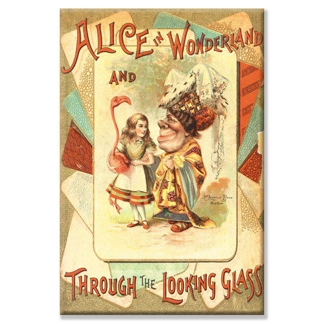 Alice in Wonderland and Through The Looking Glass Vintage Advertisement on Wrapped Canvas Buyenlarge