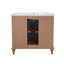 Ensemble de meuble-lavabo simple 37 po avec comptoir en quartz Armante-410397722