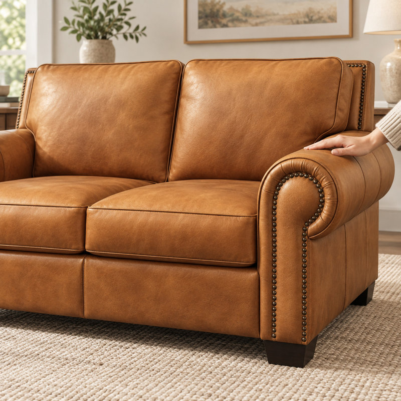 Valencia Leather Loveseat