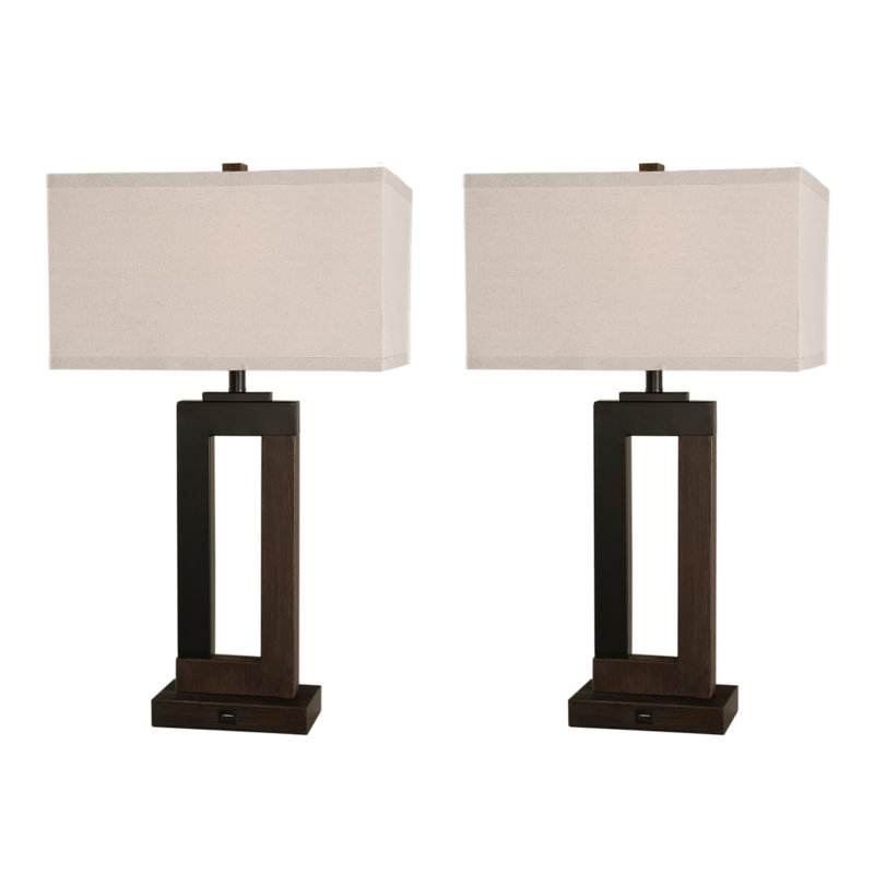 Tomisin USB Table Lamp, Black Barn