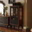 Buffet en noyer et bois massif noir-132691290