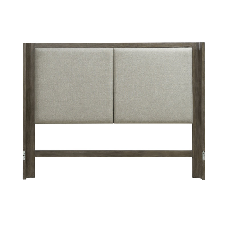Shaly Queen Upholstered Shelter Headboard, Queen