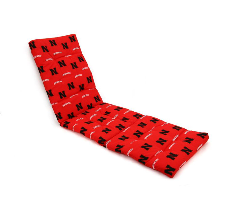 Coussin de salon intérieur/extérieur méridienne nebraska NCAA
