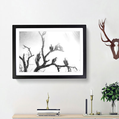 Vultures on a Tree - Picture Frame Painting Print