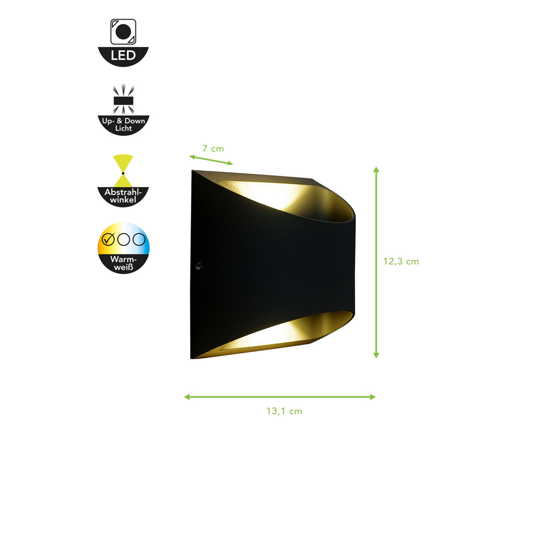 LED-Außenwandleuchte Anjennette