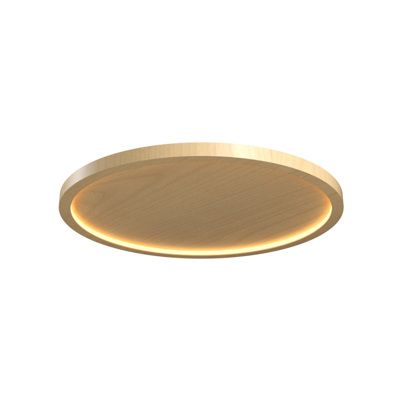 Naiá 1 - Light Flush Mount, Maple, 2.54" H x 13.46" W x 13.46" D