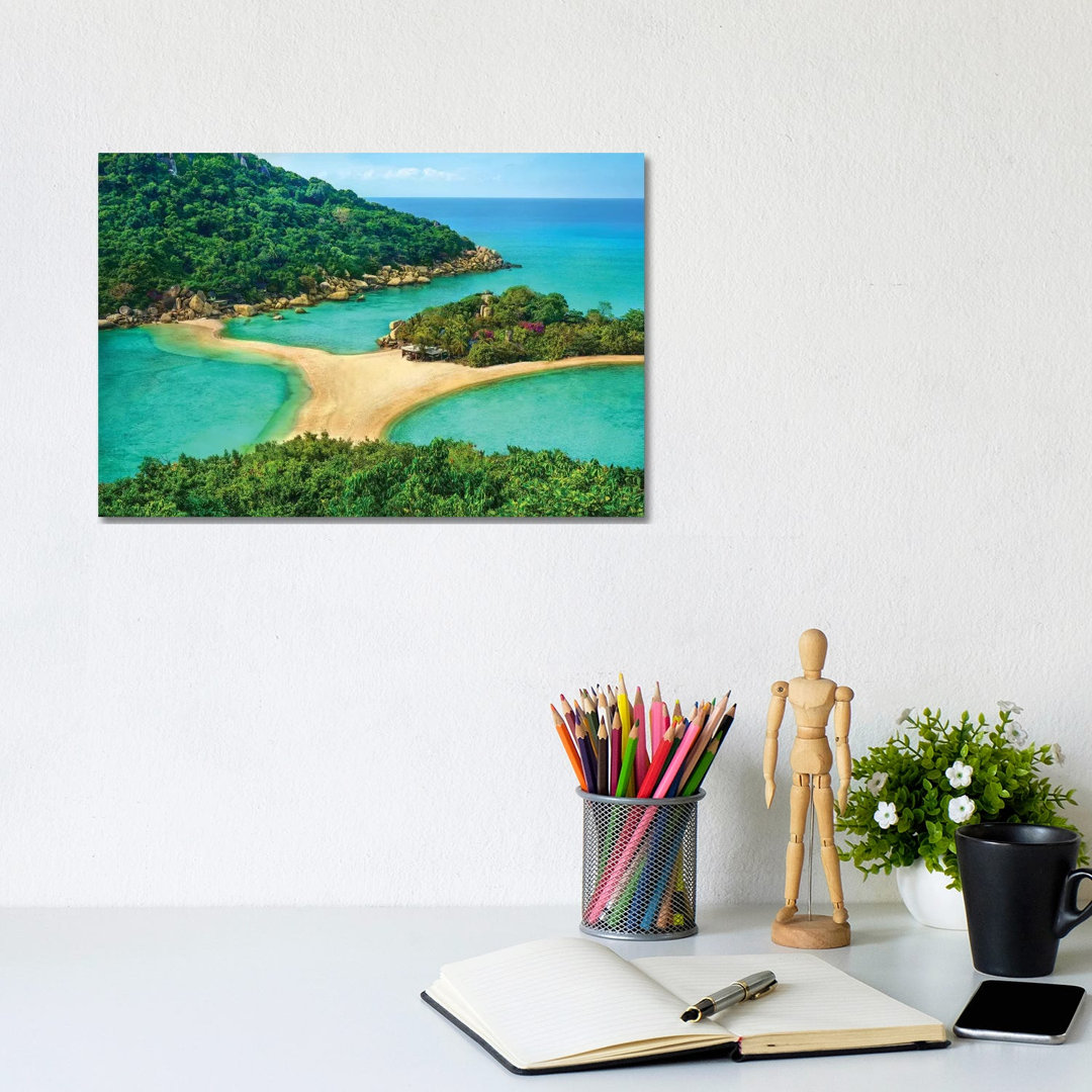 Koh Nang Yuan Paradise Island In Thailand by Ben Heine - Wrapped Canvas Print