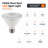 Euri Lighting PAR30 Short Neck LED Bulbs, 11W, 975 lm, 75W Eq., 5000K, E26, CEC/UL, 2-Pack