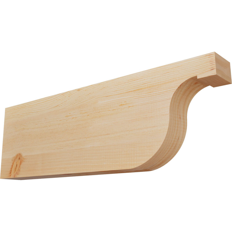Queue de chevron lisse Del Monte, Sapin de Douglas, H 10 po x l 32 po x P 3,5 po