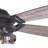 Gil 54 in. Matte Black and Rustic Oak Indoor Outdoor Rod Mount Farmhouse Ceiling Fan with Reversible Driftwood-Black Walnut Blades, Dimmable LED Light Kit and Remote Control Included, 3 Speeds-1003774628