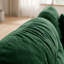 Élégant canapé modulaire vert à trois places modulaire - Tissu chenille doux, confort ergonomique, parfait pour le salon ou la chambre à coucher-309548593