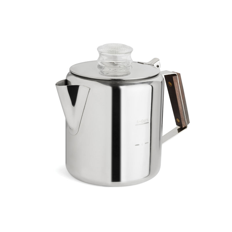Rapid Brew 2-3 Cup Stainless Steel Percolator, 6 Cups