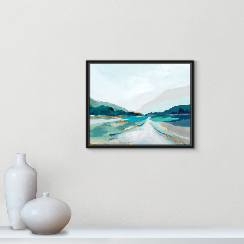 Hope Creek - Blue Version Print par Isabelle Z, Noir, H 17,5 po x l 21,5 po