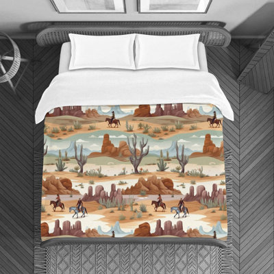 Western Cowboy Duvet Cover