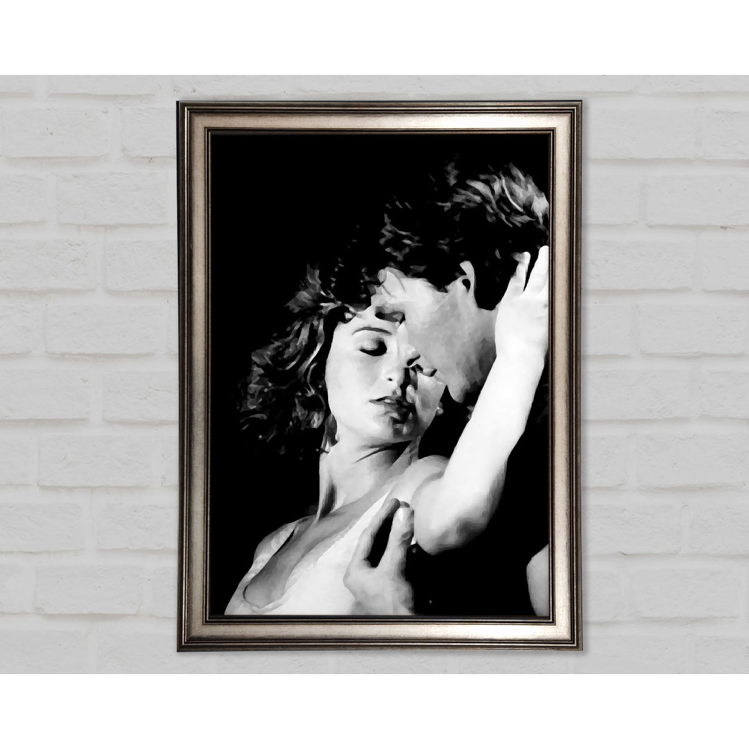 Dirty Dancing The Touch B and W - Einzelner Bilderrahmen Kunstdrucke