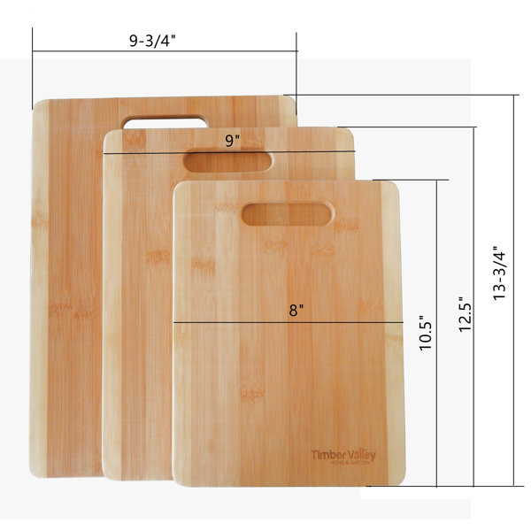 9 x 6 Small ECO Measurements Cutting Board, Dishwasher Safe