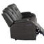 Ensemble de luxueux fauteuil inclinable électrique en similicuir avec appuis-tête réglables et éclairage à DEL pour un confort moderne-480192224