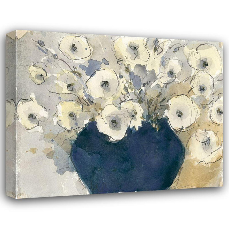 Art sur toile tendue Red Barrel Studio® Dixon, Samuel, White Blossom Study II, H 15 po x l 17 po