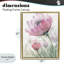 Cadre flottant avec fleurs roses, design par Patti Bishop-508969998-508970000