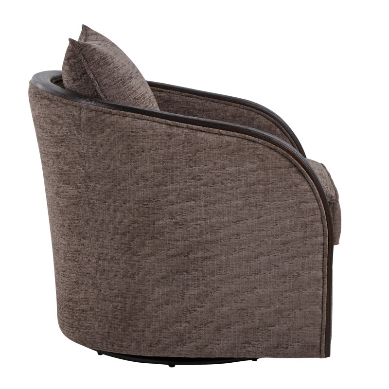 Gracelynn Swivel Accent Chair, Brown