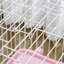 Cage pour animaux à 2 niveaux avec roulettes et plateau amovible pour le bonheur des animaux, chinchillas roses, lapin et rampe furet