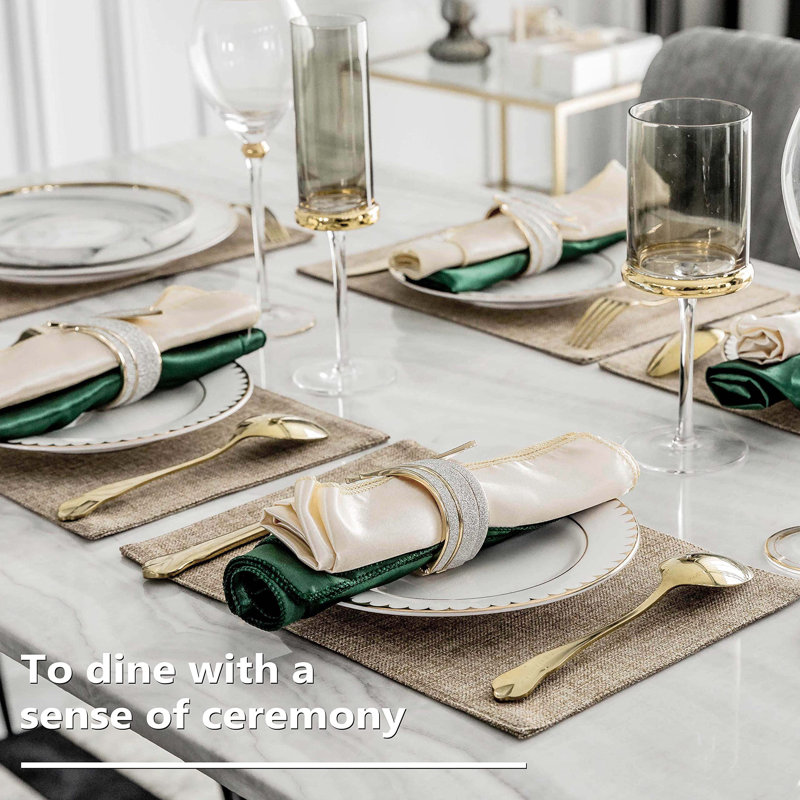 Polyester Placemat, Natural Linen