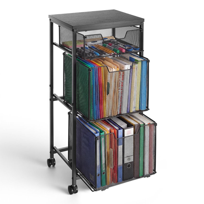 Cart, 78cm H x 38cm W x 30cm D, Black