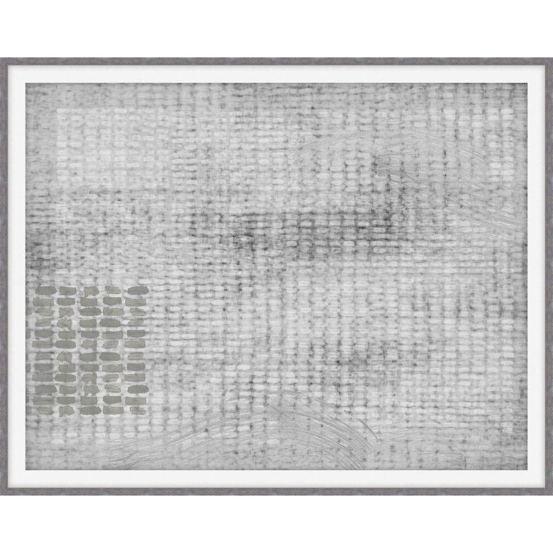 Bestud Gray 1 Framed Print, 14" H x 16" W x 2" D
