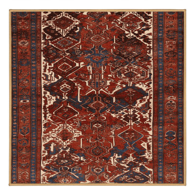 Tapis brun lavable à la machine