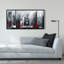 Abstract cityscape - 24"x48" Framed canvas