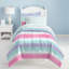 Tie Dye Stripe Comforter Set-1043291932