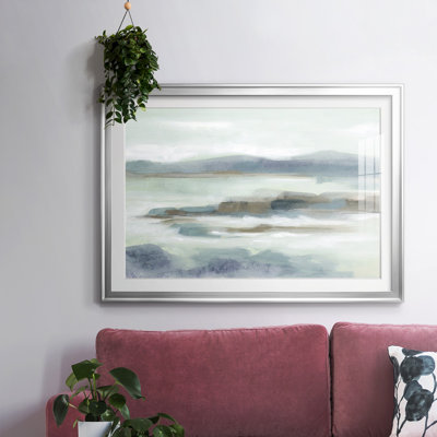 Soft Shores, impression encadrée avec cadre biseauté et verre biseauté