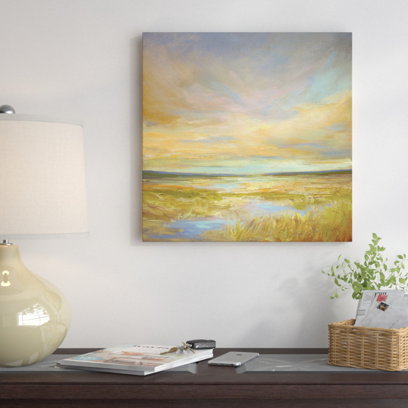 Morning Sanctuary - Print, 18" H x 18" W x 1.5" D, Black Floater Framed Canvas, No Mat