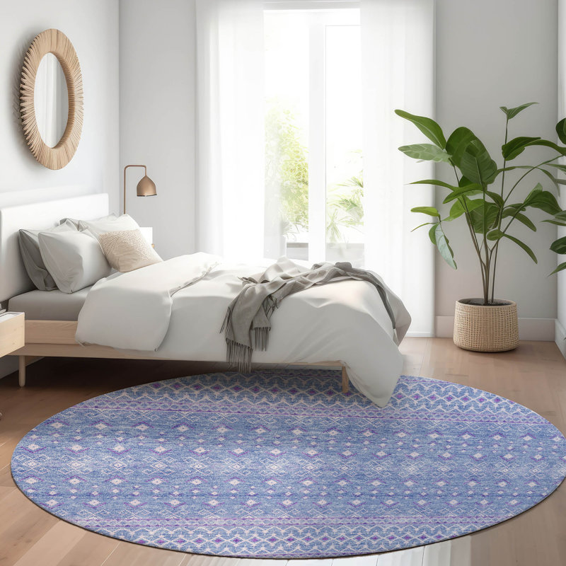  Bhavya Area Rug, Round 8'