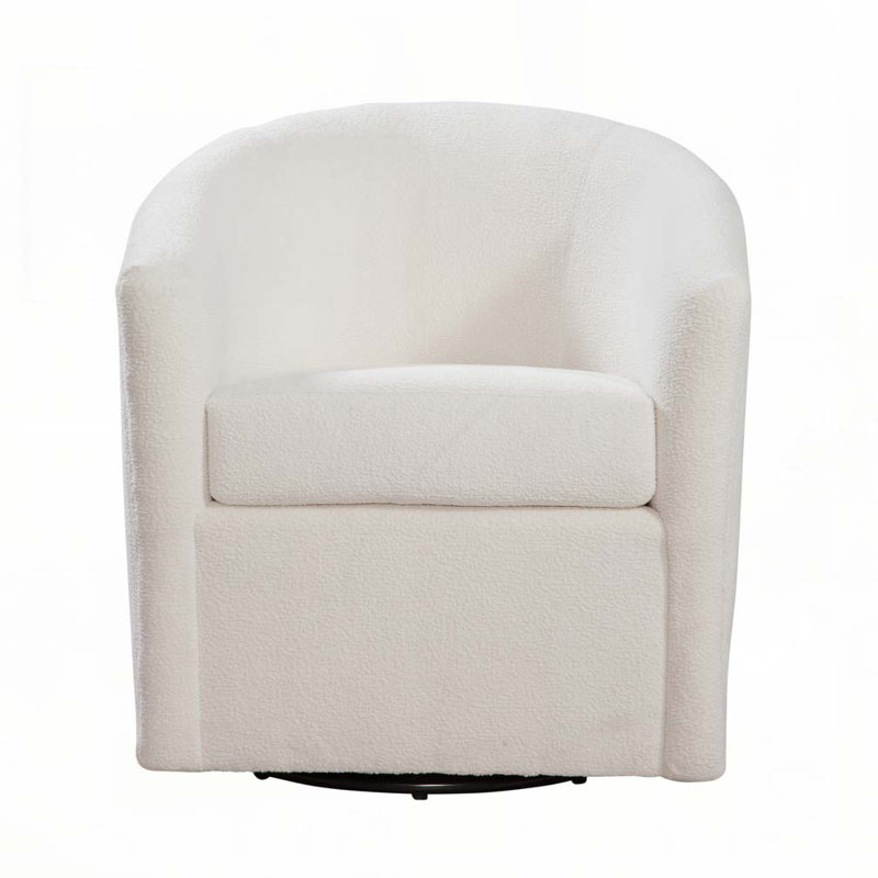 Swivel Accent Chair, Ivory