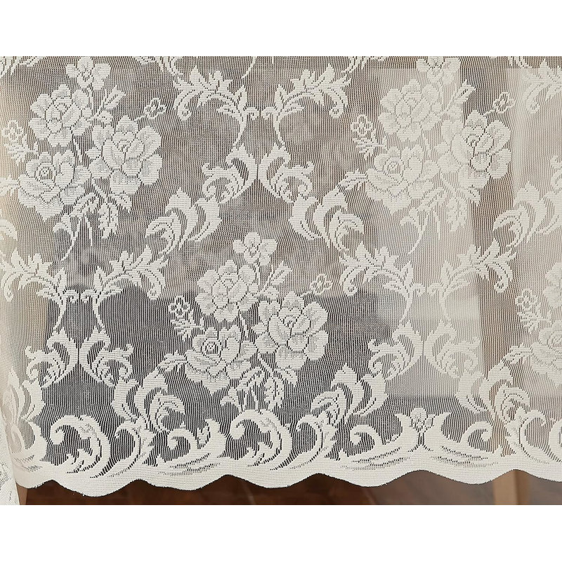 5 Yards Long Lace Fabric in 4 Colors. 60 Inches Wide, Ivory