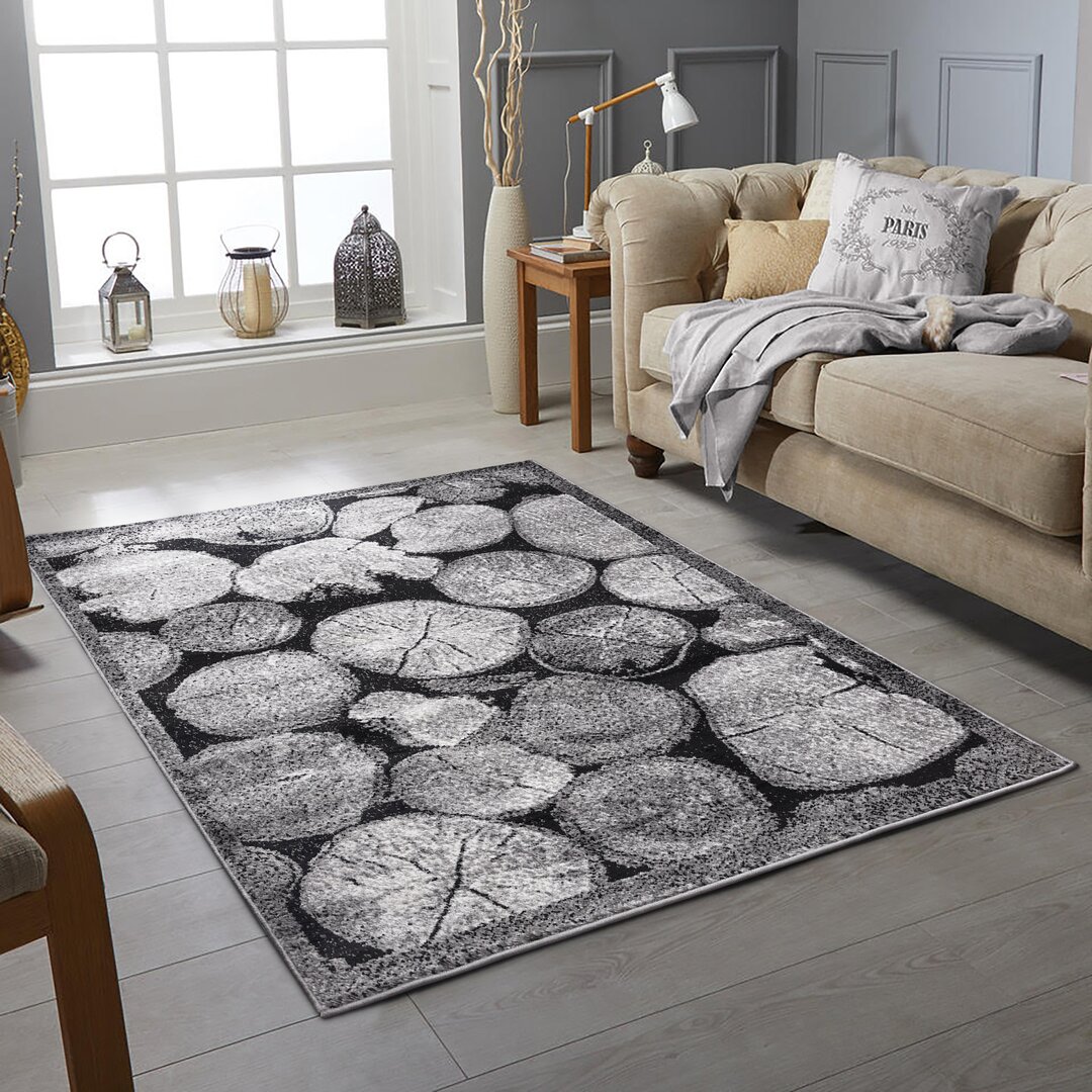 Glastbury Sherwood Dhurrie Grey Rug