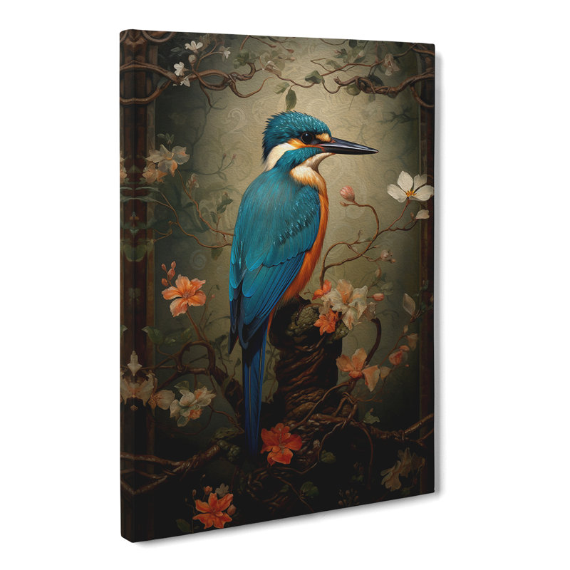 Kingfisher Victorian No.2 - No Frame Print, 76cm H x 50cm W x 3cm D