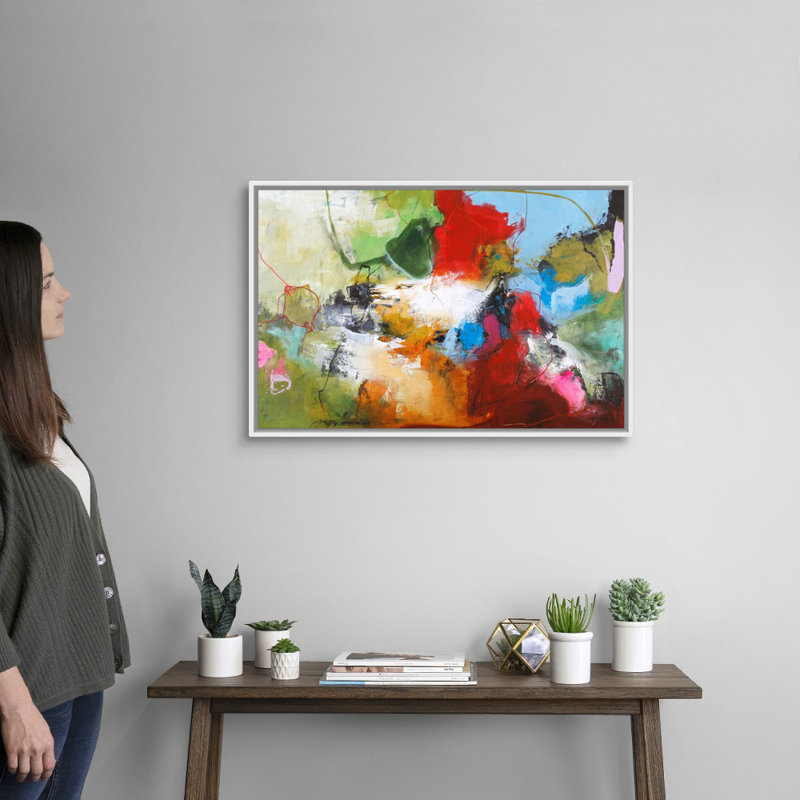 Print, White Framed, 22" H x 32" W x 1.75" D