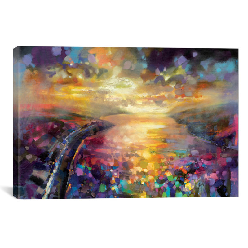 «Particles» par Scott Naismith, reproduction d'art sur toile tendue, H 12 po x l 18 po x P 1,5 po