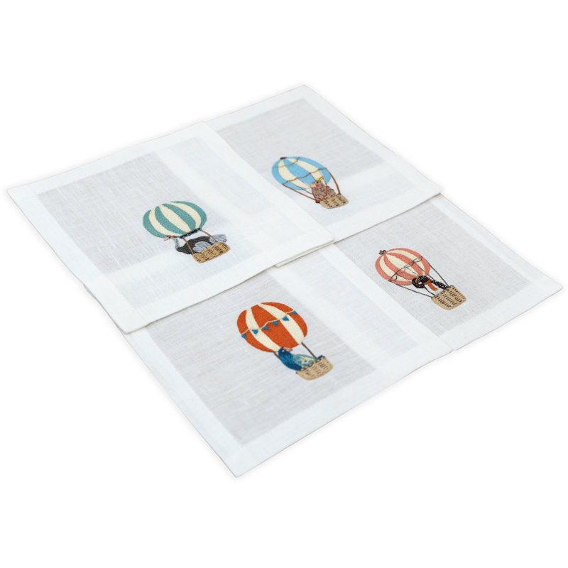 Balloon Safari Cocktail Napkins 6x6 Inch