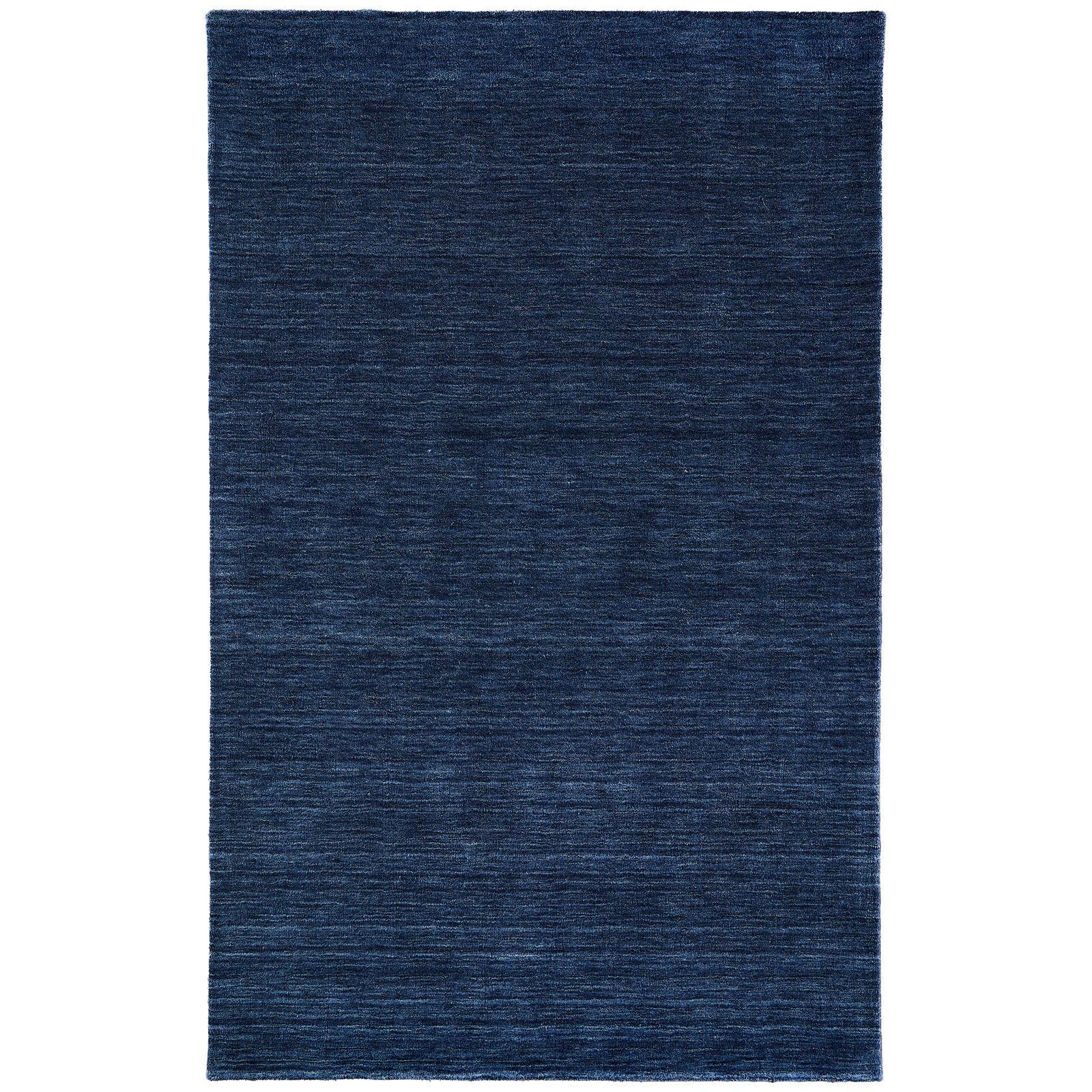 Kaden Handmade Wool Blue Rug, Rectangle 5' x 8', Blue