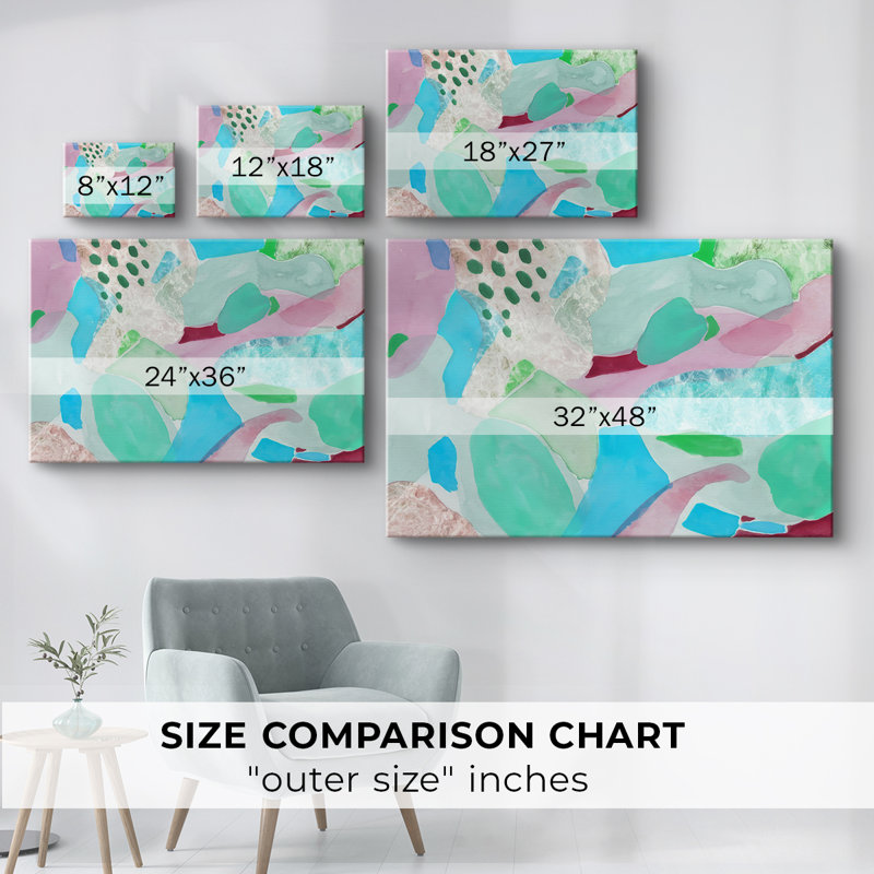 Papier piscine II - Cavas enveloppés de galerie, H 8 po x l 12 po