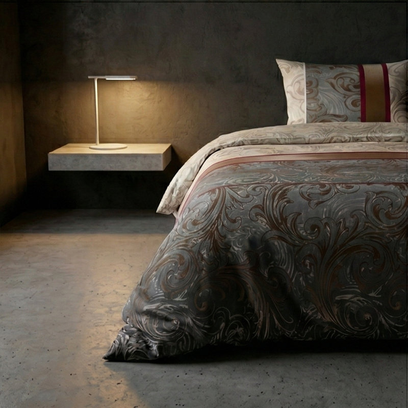 Cotton Blend Percale Duvet Cover, Black, Twin Duvet Cover + 1 Sham