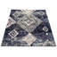 Tapis bleu foncé/ivoire/vert mosaique Stigall-1131096540