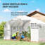 Aaliegha Walk-In Polytunnel Greenhouse Door & Windows 4.5 x 3 x 2m White