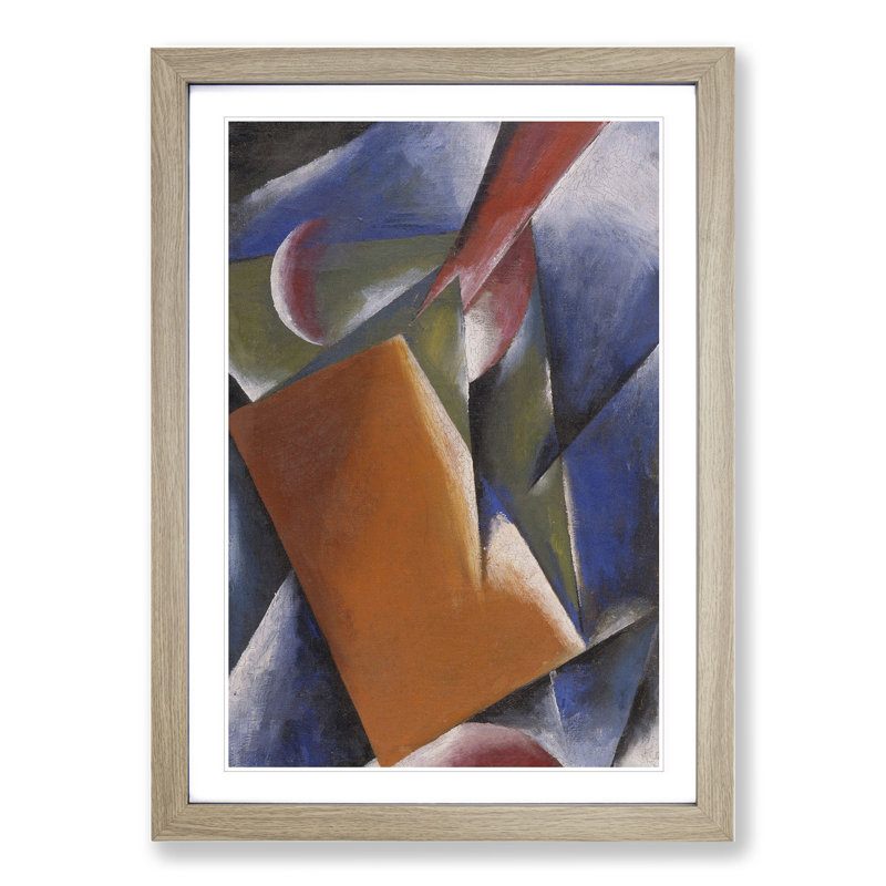 Composition Vol.1 by Lyubov Popova - Picture Frame Painting, 36cm H x 27cm W x 2cm D, Oak Framed