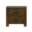 Table de chevet 1Pc de meubles de chambre à coucher à l'esthétique rustique 2X tiroirs 1Pc